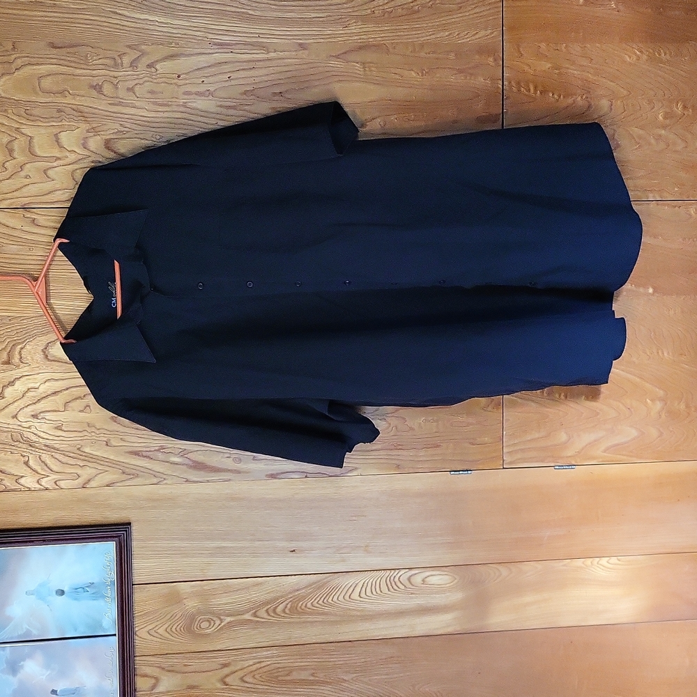 CM Gold Big and Tall men's short sleeve dress shirt.